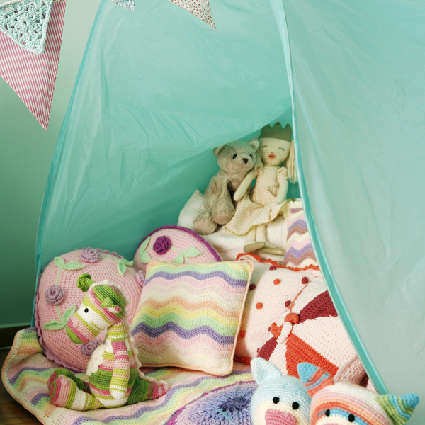 Πλεκτή κουβερτούλα για μωρά rainbow waves - vintage, πλεκτό, κορίτσι, δώρο, crochet, δώρα για βάπτιση, δωμάτιο, romantic, βρεφικά, κουβέρτες - 3