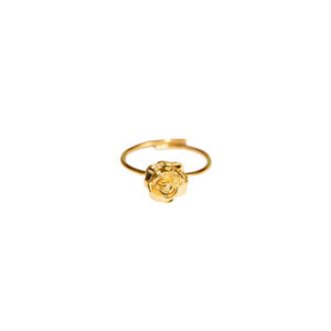 Rose II gold - αυξομειούμενα, επιχρυσωμένα, ασήμι 925, minimal, vintage, λουλούδια, μικρά, φθηνά, boho, τριαντάφυλλο, βεράκια, λουλούδι