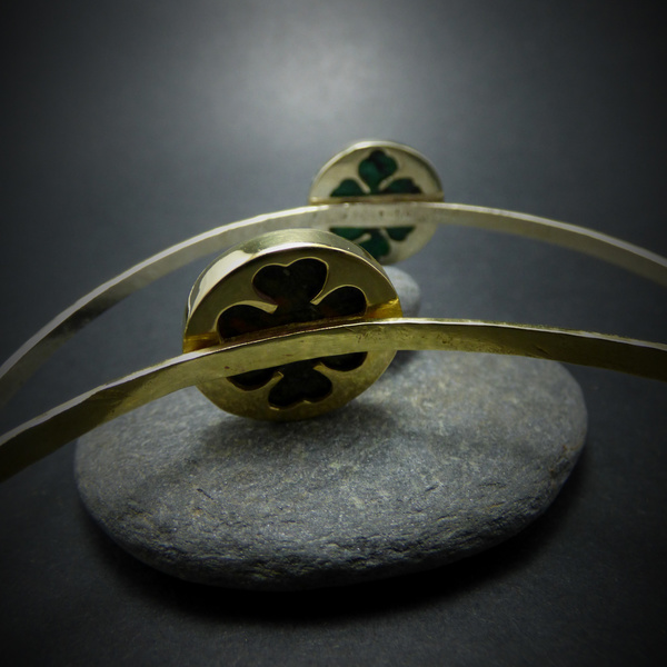 " Ruby Zoisite and Ounakite bracelet " - Χειροποίητα σφυρήλατα βραχιόλια ώμου με Ζοϊσίτη κ Ουνακίτη! - ημιπολύτιμες πέτρες, ημιπολύτιμες πέτρες, chic, vintage, κλασσικό, design, μοναδικό, γυναικεία, ορείχαλκος, ανοιξιάτικο, αλπακάς, donkey, χειροποίητα, σφυρήλατο, minimal, boho, ethnic, χεριού, χειροπέδες, αυξομειούμενα - 4