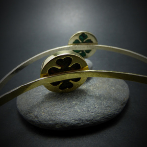 " Ruby Zoisite and Ounakite bracelet " - Χειροποίητα σφυρήλατα βραχιόλια ώμου με Ζοϊσίτη κ Ουνακίτη! - ημιπολύτιμες πέτρες, ημιπολύτιμες πέτρες, chic, vintage, κλασσικό, design, μοναδικό, γυναικεία, ορείχαλκος, ανοιξιάτικο, αλπακάς, donkey, χειροποίητα, σφυρήλατο, minimal, boho, ethnic, χεριού, χειροπέδες, αυξομειούμενα - 4