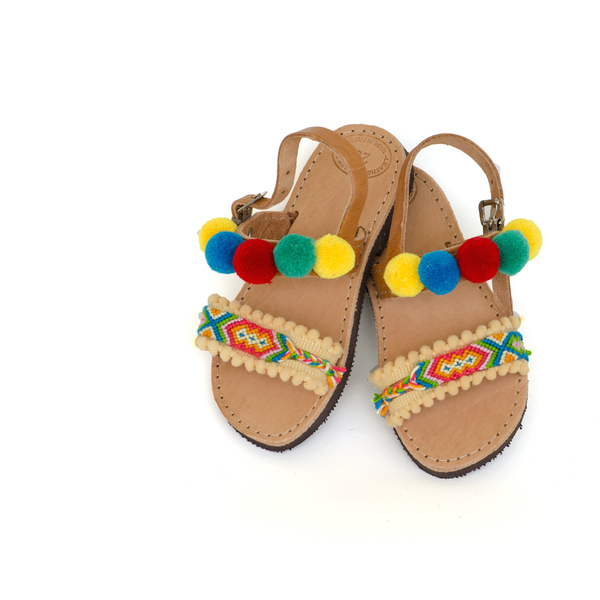 Bird of Paradise Baby Sandals - με φούντες, σανδάλι, σανδάλια, για παιδιά