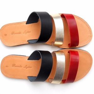 Saoco Sandals - δέρμα, σανδάλια, minimal, φλατ, slides
