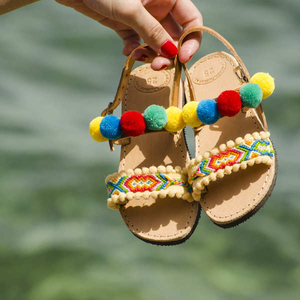 Bird of Paradise Baby Sandals - με φούντες, σανδάλια, για παιδιά - 2