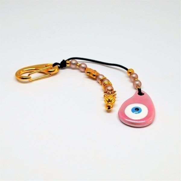 Μπρελόκ charm Ceramic Eye Pink / White MP926 - 2