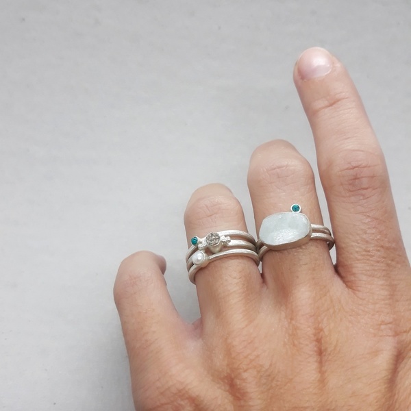○ Serifos | δαχτυλίδι από ασήμι 925 και άμμο | ελληνικά νησιά - ασήμι, μοναδικό, μοντέρνο, καλοκαίρι, ασήμι 925, ασήμι 925, δαχτυλίδι, χειροποίητα, βεράκια, μικρά, rock - 3
