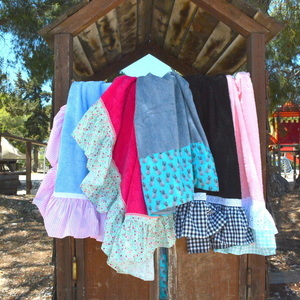 Baby blue with pink stripes - βαμβάκι, δαντέλα, ιδιαίτερο, καλοκαίρι, πετσέτα, χειροποίητα, παραλία, θάλασσα, must - 3