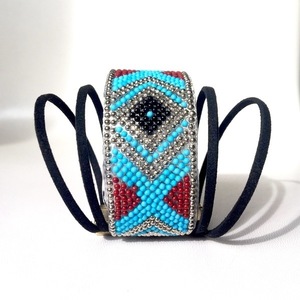 Μπόχο βραχιόλι magnetic clip - ύφασμα, chic, καλοκαιρινό, μόδα, ιδιαίτερο, μοντέρνο, γυναικεία, καλοκαίρι, κορίτσι, βραχιόλια, κορδόνια, χειροποίητα, για όλες τις ώρες, all day, must αξεσουάρ, ευκολοφόρετο, σταθερά, πολύσειρα, δώρα για γυναίκες