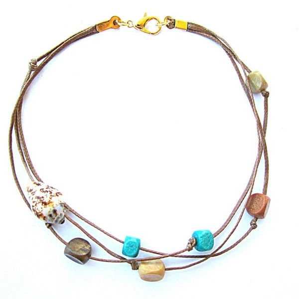 seashell anklet| χειροποιητο βραχιολι ποδι κοχυλι minimal - κλασσικό, κερωμένα κορδόνια, καλοκαίρι, κοχύλι, παραλία, θάλασσα, σταθερά, ποδιού