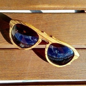 Pan [notch bridge] | Handmade wooden sunglasses - ξύλο, μοναδικό, καλοκαίρι, χειροποίητα, παραλία, αξεσουάρ, απαραίτητα καλοκαιρινά αξεσουάρ, unique, γυαλιά ηλίου - 4