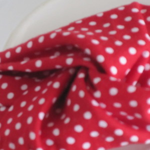 Red Polka Dots Headband - ύφασμα, κορδέλα, βαμβάκι, chic, ελαστικό, καλοκαίρι, πουά, χειροποίητα, παραλία, απαραίτητα καλοκαιρινά αξεσουάρ, boho, κορδέλες μαλλιών - 2