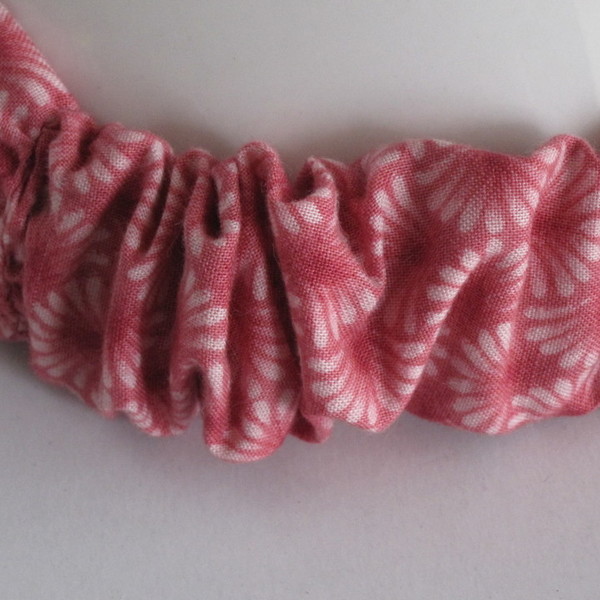 Pink Chinese Floral Headband - ύφασμα, κορδέλα, βαμβάκι, chic, καλοκαίρι, χειροποίητα, παραλία, απαραίτητα καλοκαιρινά αξεσουάρ, boho, κορδέλες μαλλιών - 4