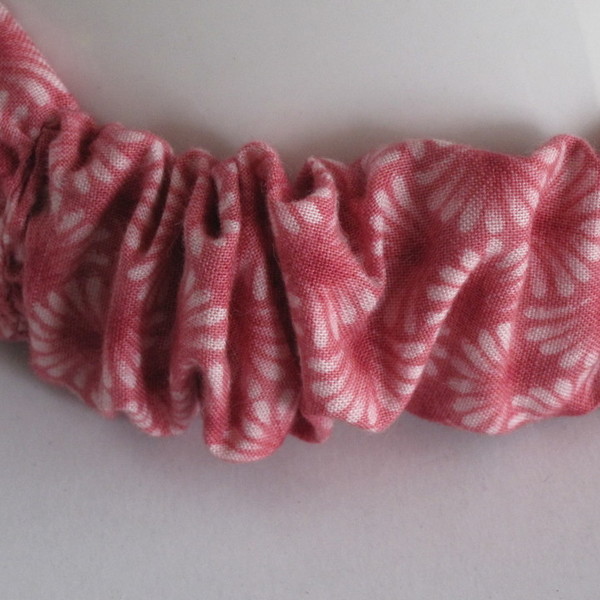 Pink Chinese Floral Headband - ύφασμα, κορδέλα, βαμβάκι, chic, ελαστικό, καλοκαίρι, χειροποίητα, παραλία, απαραίτητα καλοκαιρινά αξεσουάρ, boho, κορδέλες μαλλιών - 4