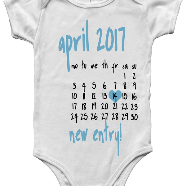 ❥Calendar onesie/ Birthday date| ❥Φορμάκι μωρού/ παιδικό μπλουζάκι - κορίτσι, αγόρι, δωράκι, είδη δώρου, birthday, βαφτιστήρι, βρεφικά, βρεφικά φορμάκια, δώρο για νεογέννητο, μαιευτήριο, βρεφικά ρούχα - 2