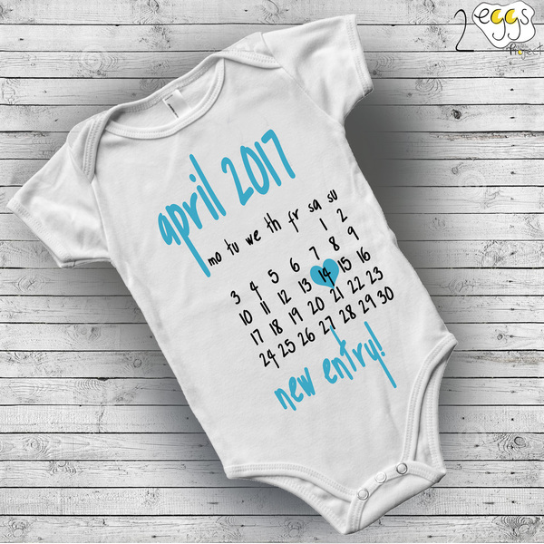 ❥Calendar onesie/ Birthday date| ❥Φορμάκι μωρού/ παιδικό μπλουζάκι - κορίτσι, αγόρι, δωράκι, είδη δώρου, birthday, βαφτιστήρι, βρεφικά, βρεφικά φορμάκια, δώρο για νεογέννητο, μαιευτήριο, βρεφικά ρούχα - 3