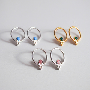 *Endless Hoop Earrings* - ασήμι, ημιπολύτιμες πέτρες, chic, fashion, μοντέρνο, επιχρυσωμένα, ασήμι 925, επάργυρα, γεωμετρικά σχέδια, χειροποίητα, romantic, minimal, καρφωτά, μικρά, unisex, boho, ethnic, rock
