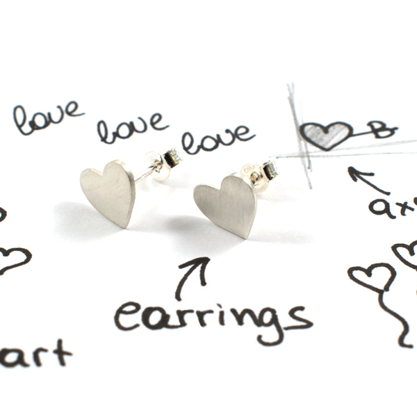 Σκουλαρίκια καρδιές από ασήμι 925, σειρά "Miniatures" - ασήμι, ασήμι, επιχρυσωμένα, ασήμι 925, ασήμι 925, σμάλτος, καρδιά, αγάπη, σκουλαρίκια, romantic, minimal, ασημένια, καρφωτά, ερωτευμένοι, βαλεντίνος, επέτειος, δώρα αγίου βαλεντίνου - 3