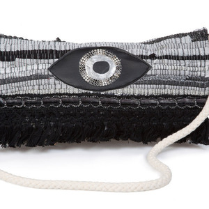 Υφαντή τσάντα από κουρελού - clutch, χιαστί, κουρελού, μάτι, υφαντά, φθηνές