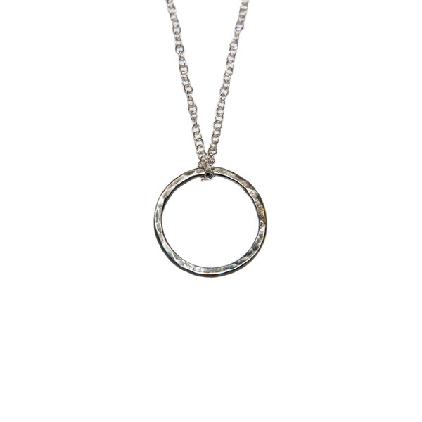 Ring necklace II silver