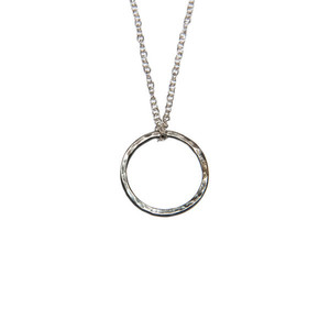 Ring necklace II silver