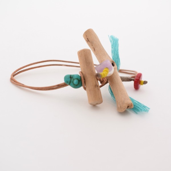 sea memory bracelet - κοράλλι, τιρκουάζ, μοναδικό, αμέθυστος, γυναικεία, κορδόνια, χειροποίητα, bracelet, πέρλες - 4