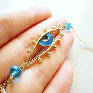 contemporary evil eye| βραχιολι ματι minimal - αλυσίδες, αλυσίδες, chic, καλοκαιρινό, μόδα, ιδιαίτερο, μοντέρνο, σμάλτος, κορίτσι, δώρο, cute, μάτι, χάντρες, χάντρες, minimal, must, unique, ευκολοφόρετο, μπρούντζος, αυξομειούμενα - 3