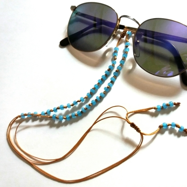 Κορδόνι γυαλιών με χάντρες - κορδόνια, χειροποίητα, χάντρες, αλυσίδα γυαλιών, κορδόνια γυαλιών