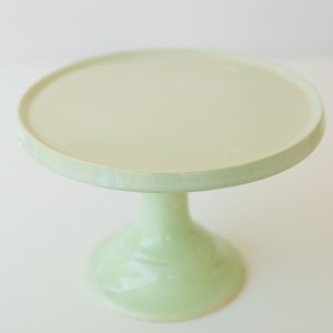 Pastel Green Cake Stand - πηλός, κεραμικό, γάμος, βάπτιση, διακόσμηση βάπτισης, γλυκά, είδη σερβιρίσματος, τουρτιέρες - 2