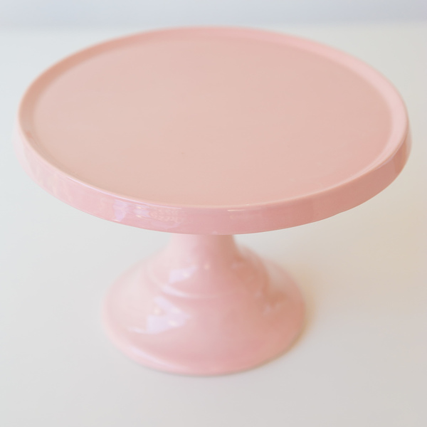 Pastel Pink Cake Stand - vintage, πηλός, κεραμικό, δώρα γάμου, γάμος, βάπτιση, διακόσμηση βάπτισης, γλυκά, είδη σερβιρίσματος, τουρτιέρες - 2