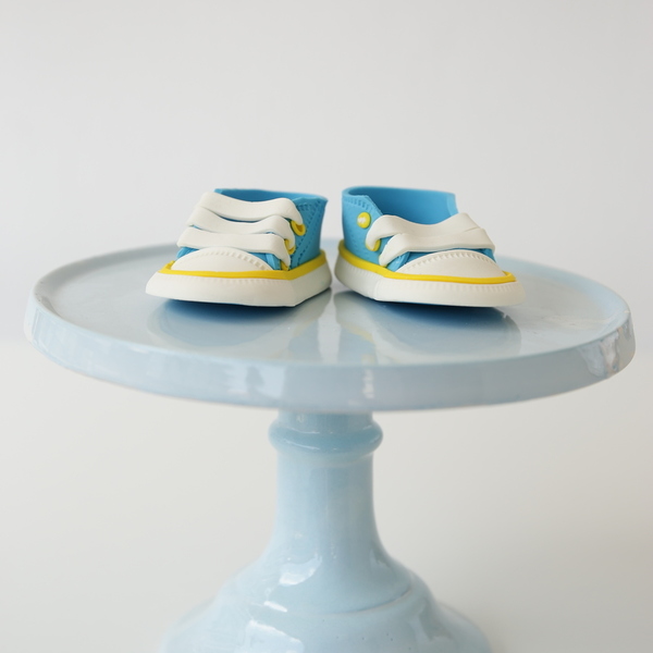 Pastel Blue Cake Stand - κεραμικό, γάμος, βάπτιση, διακόσμηση βάπτισης, γλυκά, είδη σερβιρίσματος, τουρτιέρες