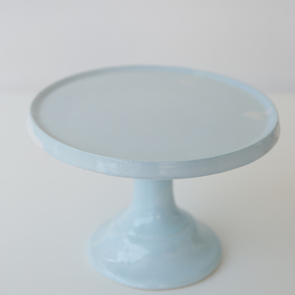 Pastel Blue Cake Stand - κεραμικό, γάμος, βάπτιση, διακόσμηση βάπτισης, γλυκά, είδη σερβιρίσματος, τουρτιέρες - 2