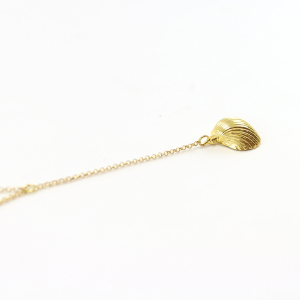 Silver Shell pendulum necklace - ασήμι, ασήμι, chic, επιχρυσωμένα, επιχρυσωμένα, ασήμι 925, ασήμι 925, κοχύλι, κολιέ, summer, minimal, απαραίτητα καλοκαιρινά αξεσουάρ, ασημένια - 2