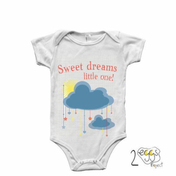 ❥Sweet dreams little one❥ | ❥Φορμάκι μωρού/ παιδικό μπλουζάκι - βαμβάκι, εκτύπωση, δώρο, παιδί, δωράκι, βρεφικά, δώρα για παιδιά, βρεφικά φορμάκια, δώρα γενεθλίων, δώρο για νεογέννητο, δώρα για μωρά, βρεφικά ρούχα - 3