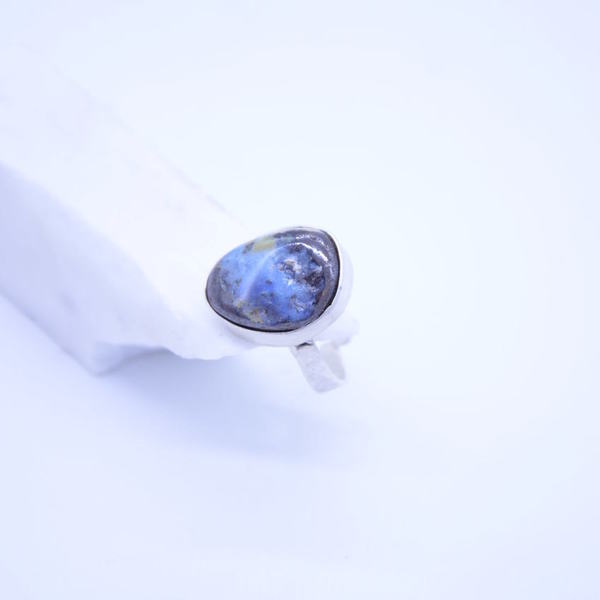 ''Opal'' ring - statement, ημιπολύτιμες πέτρες, ασήμι 925, boho, αυξομειούμενα