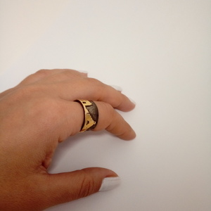 Δαχτυλίδι ασημένιο επιχρυσωμένο - επιχρυσωμένα, επιχρυσωμένα, ασήμι 925, δαχτυλίδι - 4