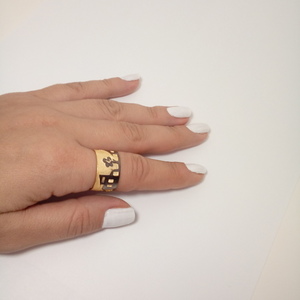 Δαχτυλίδι ασημένιο επιχρυσωμένο - επιχρυσωμένα, επιχρυσωμένα, ασήμι 925, δαχτυλίδι - 4