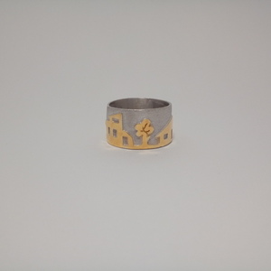 Δαχτυλίδι ασημένιο επιχρυσωμένο - δαχτυλίδι, ασήμι 925, επιχρυσωμένα, ασήμι