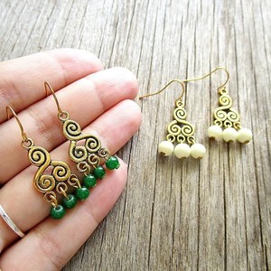 beaded brass| σκουλαρικι χαντρες ethnic boho minimal - ασήμι, chic, μονόχρωμες, fashion, καλοκαιρινό, vintage, μόδα, μοναδικό, μοντέρνο, ανοιξιάτικο, μέταλλο, γεωμετρικά σχέδια, χειροποίητα, εντυπωσιακά, χάντρες, χάντρες, για όλες τις ώρες, minimal, must, μικρά, boho, ethnic, ευκολοφόρετο, διαχρονικό, μπρούντζος, κρεμαστά, amano, contemporary, γάντζος, trend, φθηνά - 4