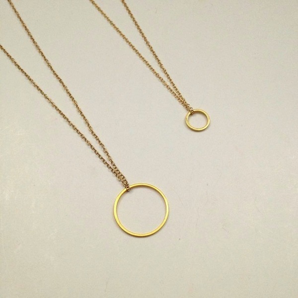 Karma necklace - αλυσίδες, chic, charms, επιχρυσωμένα, μέταλλο, χειροποίητα, minimal, δώρα για γυναίκες - 2