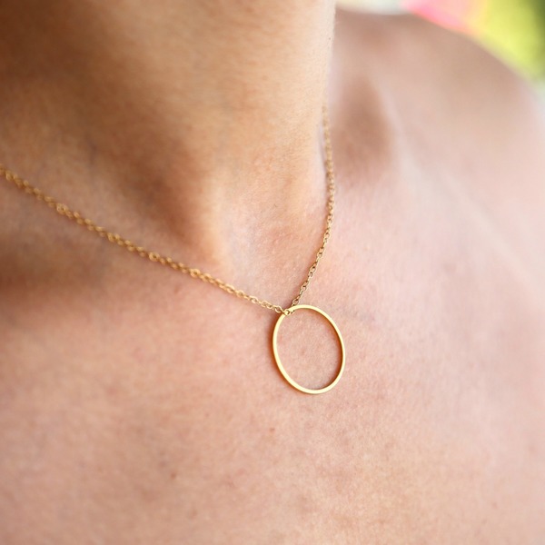 Karma necklace - αλυσίδες, chic, charms, επιχρυσωμένα, μέταλλο, χειροποίητα, minimal, δώρα για γυναίκες - 3