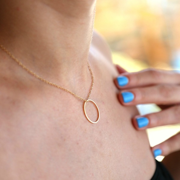 Karma necklace - αλυσίδες, chic, charms, επιχρυσωμένα, μέταλλο, χειροποίητα, minimal, δώρα για γυναίκες - 4