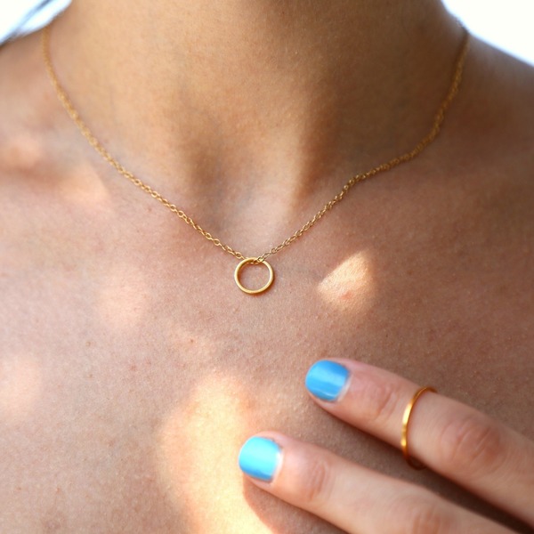 Karma necklace - αλυσίδες, chic, charms, επιχρυσωμένα, μέταλλο, χειροποίητα, minimal, δώρα για γυναίκες