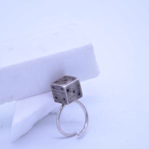 ''Lucky'' ring - ασήμι 925, γεωμετρικά σχέδια, χειροποίητα, minimal, contemporary, Black Friday, αυξομειούμενα - 2