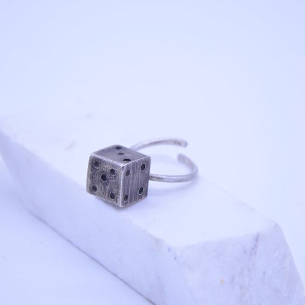 ''Lucky'' ring - ασήμι 925, γεωμετρικά σχέδια, χειροποίητα, minimal, contemporary, Black Friday, αυξομειούμενα - 3