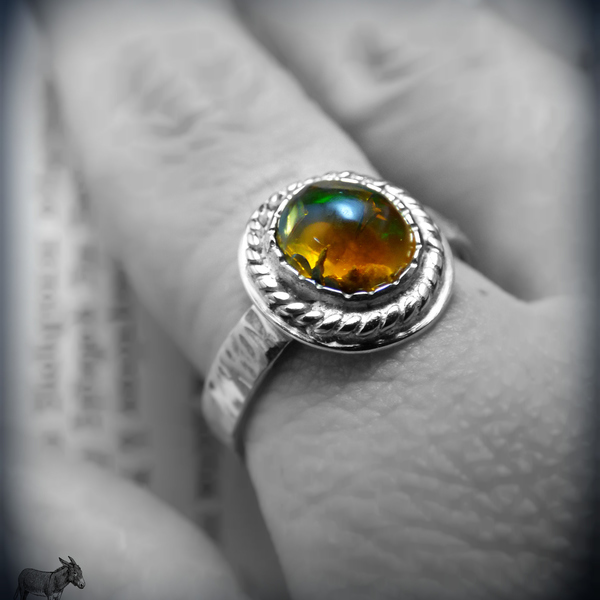 " Golden Opal " - Χειροποίητο επίχρυσο δαχτυλίδι με Οπάλιο! - handmade, βραδυνά, fashion, vintage, κλασσικό, design, ιδιαίτερο, μοναδικό, μοντέρνο, γυναικεία, επιχρυσωμένα, επιχρυσωμένα, ορείχαλκος, sexy, donkey, δαχτυλίδι, χειροποίητα, romantic, κλασσικά, γυναίκα, οπάλιο, οπάλιο, unique, boho, ethnic - 3