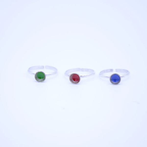 ''blue, red, green'' silver 925 rings - statement, μοντέρνο, ασήμι 925, σμάλτος, αλπακάς, minimal, μικρά, Black Friday, αυξομειούμενα, φθηνά - 2