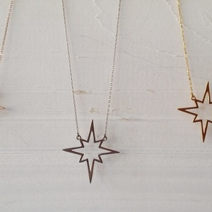 Necklace North star - ασήμι 925, αστέρι, αγάπη, unique, δώρα γενεθλίων, δώρα για γυναίκες - 2