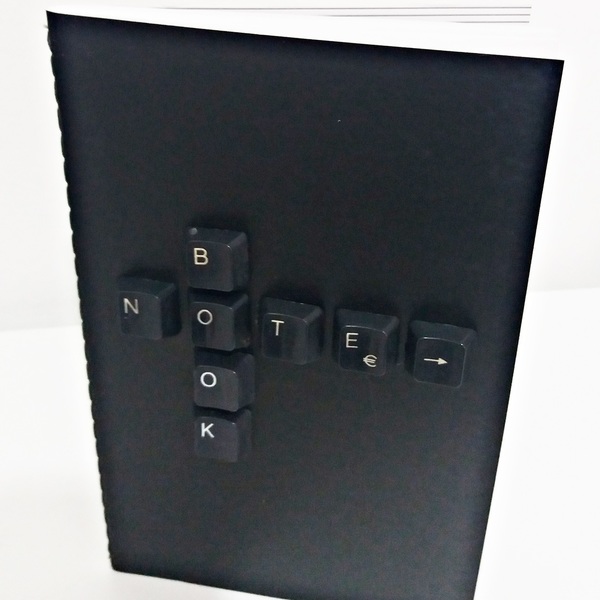 NEW!!! Ηandmade Recycled Keyboard Note book - handmade, ιδιαίτερο, πλαστικό, χαρτί, δώρο, χειροποίητα, δωράκι, γενέθλια, unique, δώρα γενεθλίων, πρωτότυπα δώρα