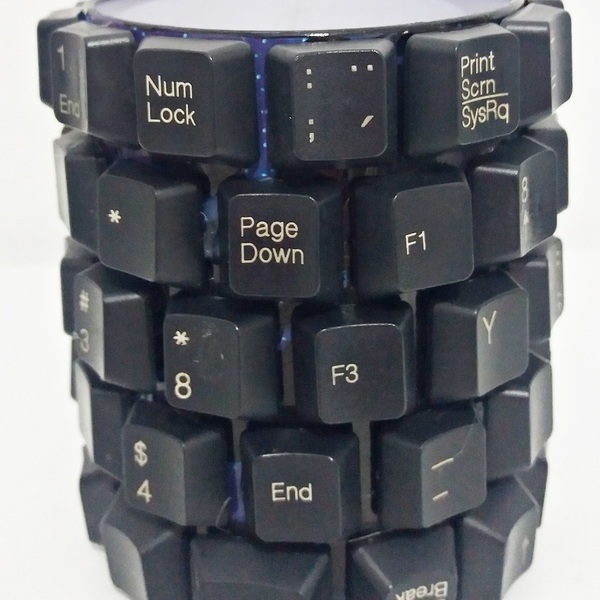 Μολυβοθήκη με πλήκτρα υπολογιστή - ιδιαίτερο, μοναδικό, πλαστικό, δώρο, χειροποίητα, γενέθλια, unique, μεταλλικό, αξεσουάρ γραφείου - 3