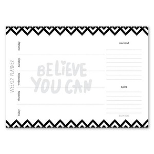 Εβδομαδιαίο Πρόγραμμα ''Believe You Can'' - χαρτί