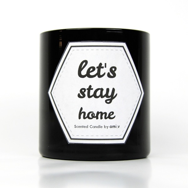Αρωματικό κερί - Βανίλια - Let's stay home - δώρο, είδη δώρου, κερί, κερί, αρωματικά κεριά, αρωματικό